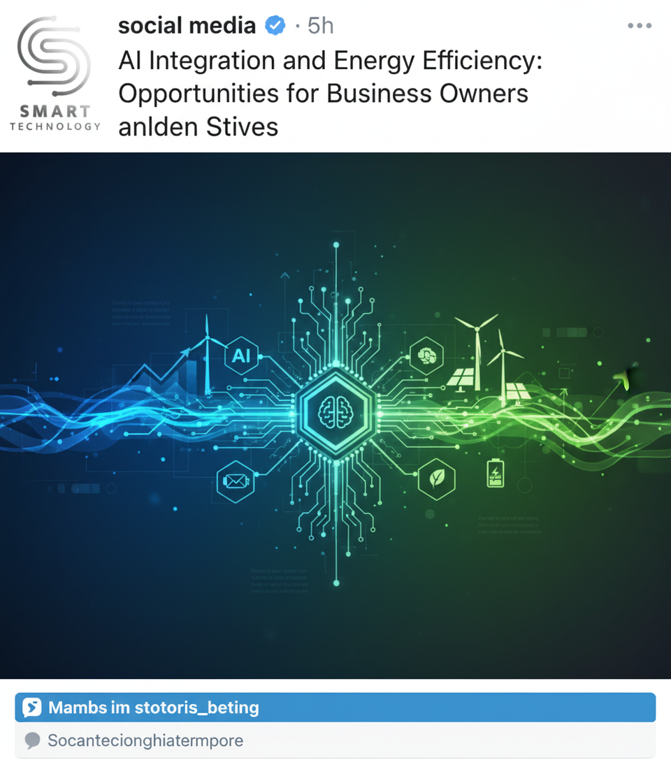 AI Integration and Energy Efficiency: Opportunities for Business Owners