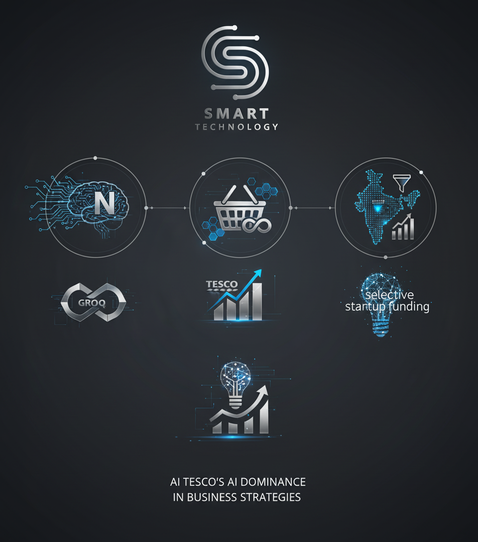 AI Dominates Business Strategies: Nvidia's Acquisition, Tesco's AI Deal, and India's Selective Startup Funding