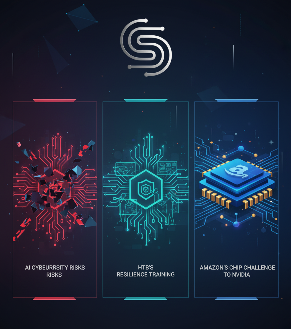AI Cybersecurity Risks and Opportunities: Anthropic's Cyberattack Insights, HTB's Resilience Training, and Amazon's Chip Challenge to NVIDIA