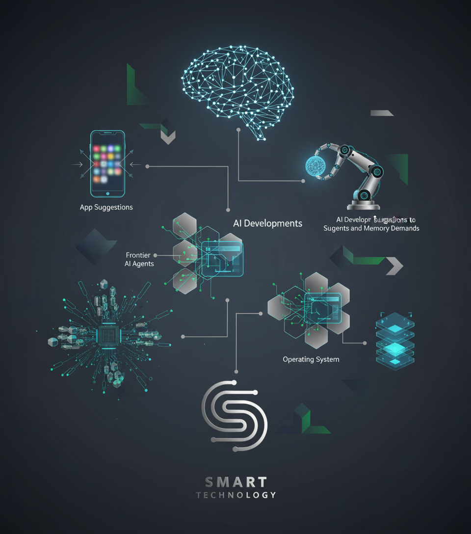 AI Developments: From App Suggestions to Frontier AI Agents and Memory Demands