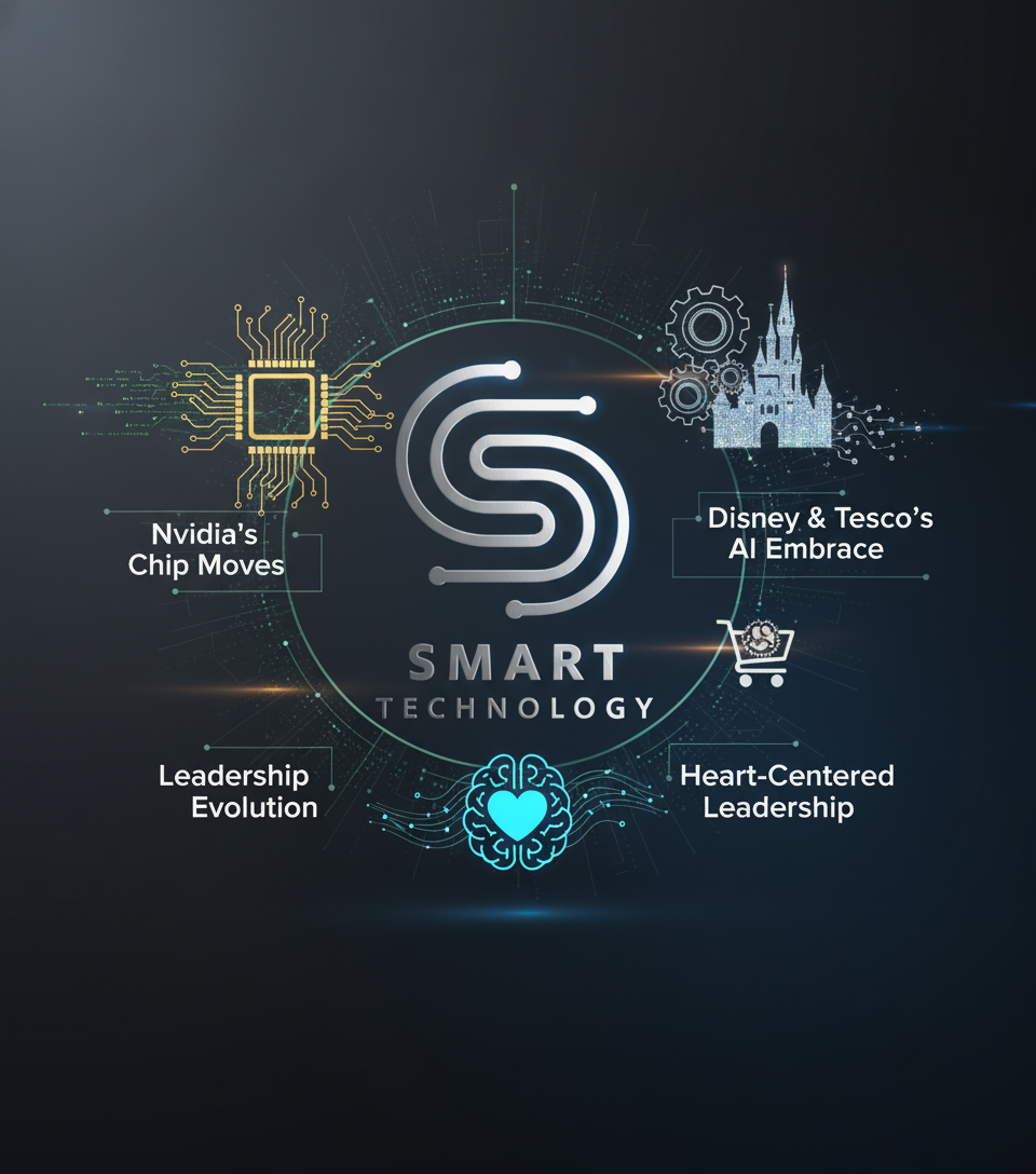 AI Dominates Business Strategy: Nvidia's Chip Moves, Disney & Tesco's AI Embrace, and Leadership Evolution