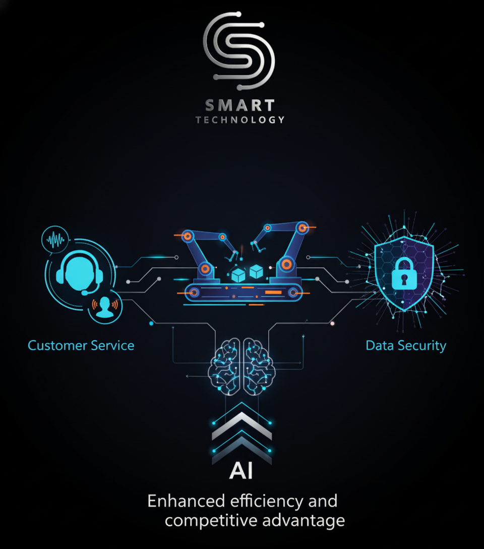 AI's Impact on Business: From Customer Service to Manufacturing and Data Security