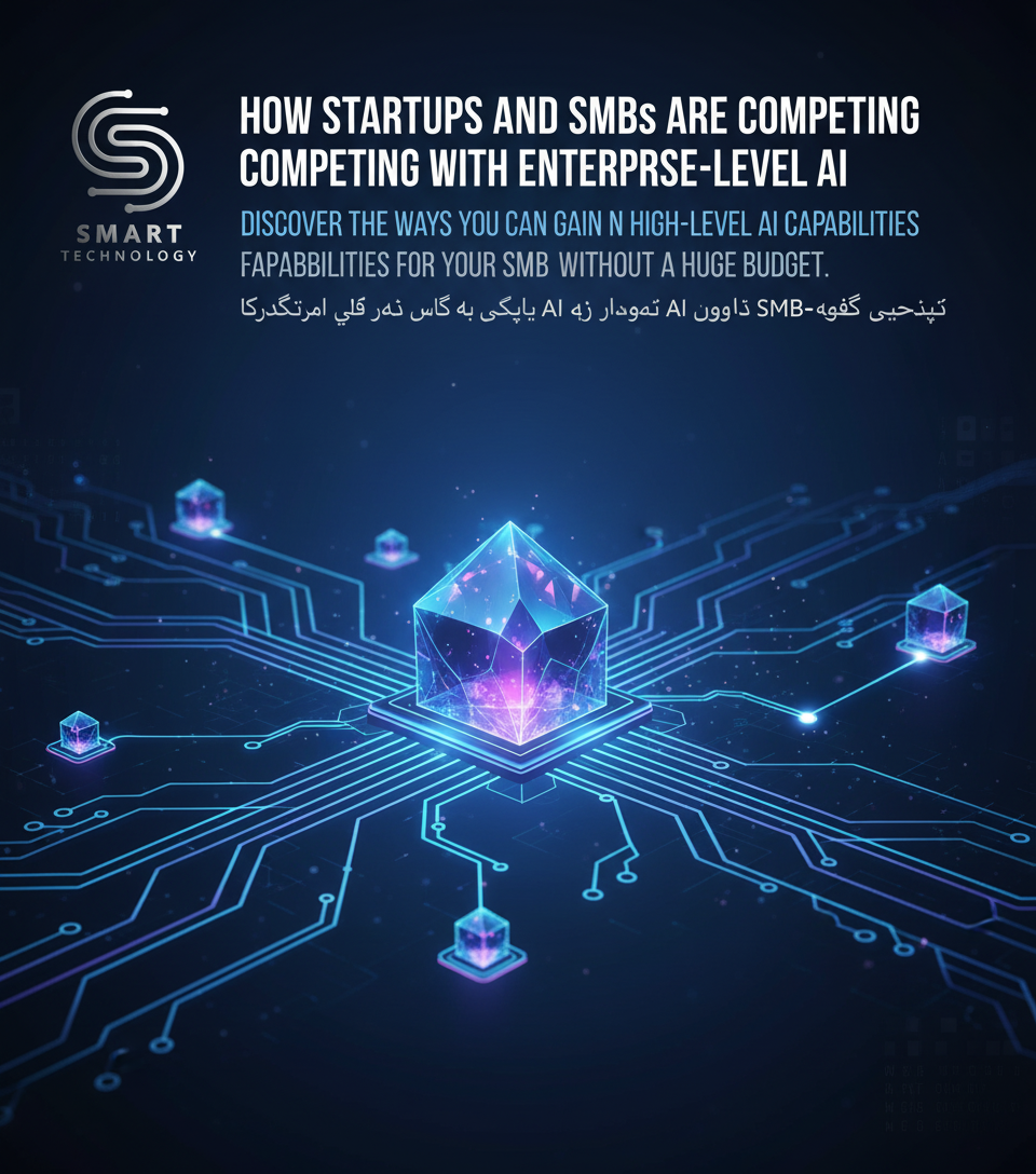 چۆن ستارتەپەکان و SMBەکان ڕکابەری لەگەڵ ئاستی AIی کۆمپانیا گەورەکان دەکەن / How Startups and SMBs Are Competing with Enterprise-Level AI