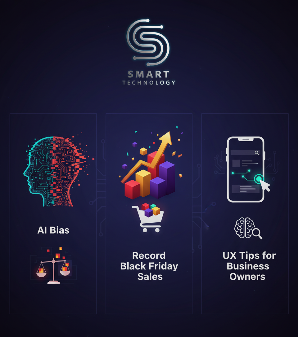 AI Bias, Record Black Friday Sales, and UX Tips for Business Owners