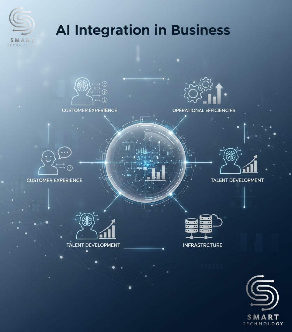 AI Integration in Business: From Customer Experience to Infrastructure and Talent