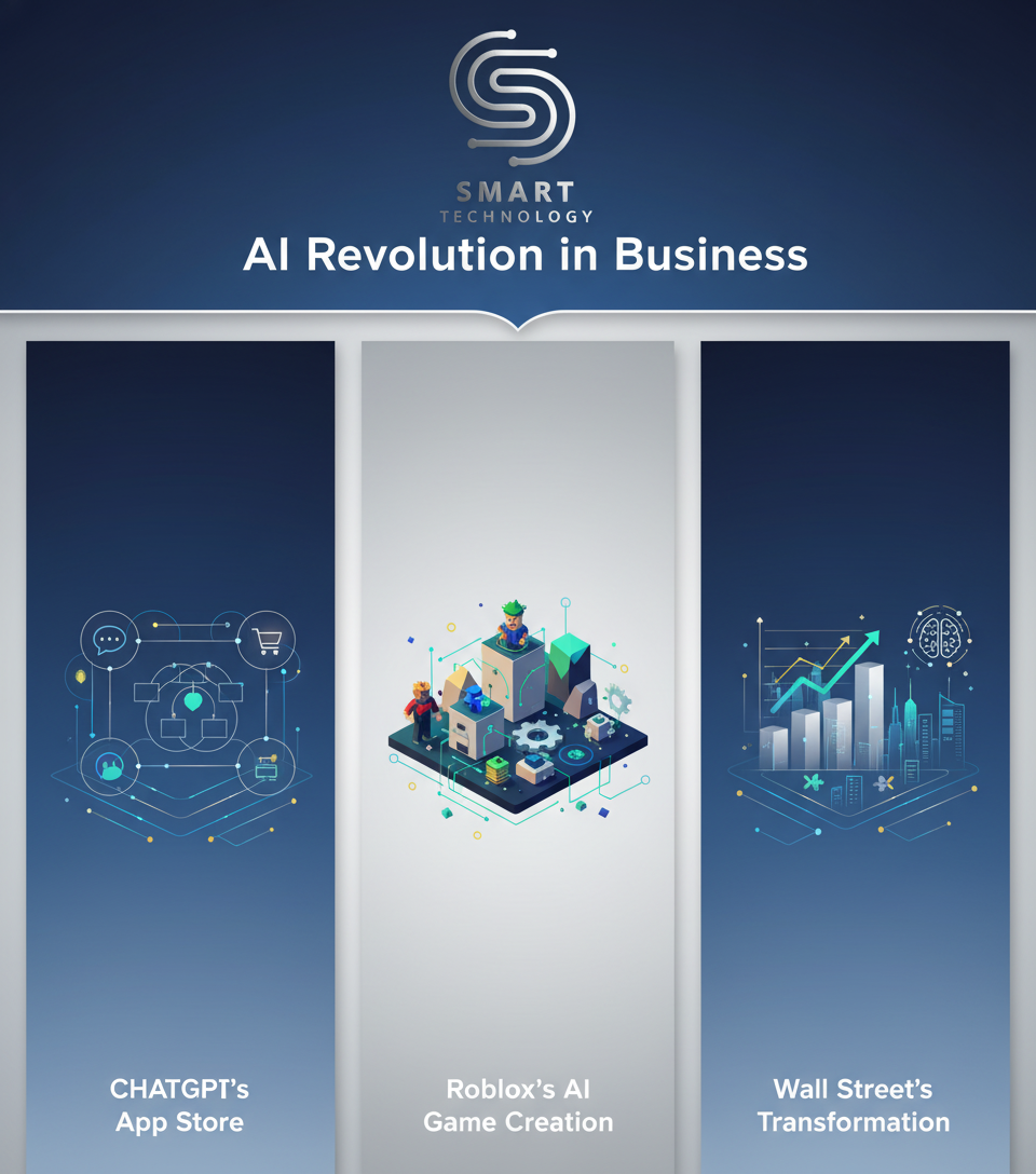 AI Revolution in Business: ChatGPT's App Store, Roblox's Game Creation, and Wall Street's Transformation