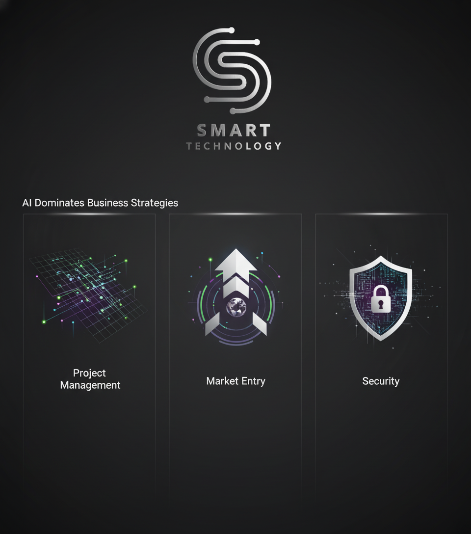 AI Dominates Business Strategies: From Project Management to Market Entry and Security